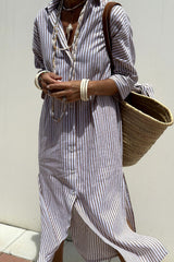 Sophia | Camicia Abito con Righe Intramontabili e Comfort Elegante