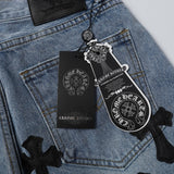 CHRM HRTS Shorts Black Cross Denim