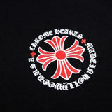 CHRM HRTS Hoodie Black Red Embroidered CH081