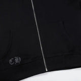 CHRM HRTS Hoodie Black Red Embroidered CH081