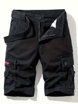 Pantaloni Cargo da Uomo | Design Classico | Multi-Tasca | Coulisse in Vita | Cotone per L'Estate all'Aperto