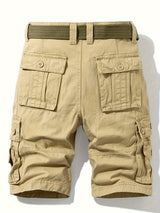 Pantaloni Cargo da Uomo | Design Classico | Multi-Tasca | Coulisse in Vita | Cotone per L'Estate all'Aperto