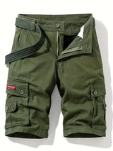 Pantaloni Cargo da Uomo | Design Classico | Multi-Tasca | Coulisse in Vita | Cotone per L'Estate all'Aperto