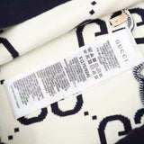 GG Sweater Monogram Knit Navy