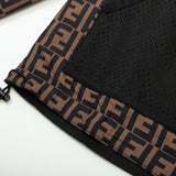 FND Hooded Eyes Jacket Black and Brown