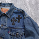 CHRM HRTS Denim Jacket Cross Patch CH052