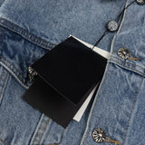 CHRM HRTS Denim Jacket Cross Design CH068